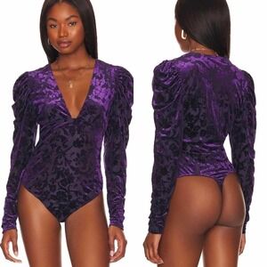Free People Magic Hour Bodysuit Deep Sea Combo